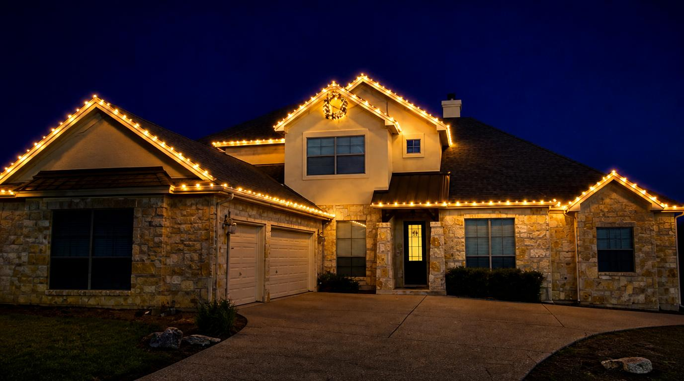 Warm white Christmas light design inspiration